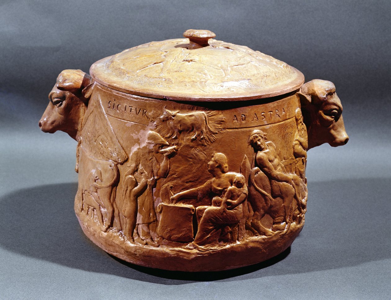 Pot au feu, 1896 (terracotta) af Megret