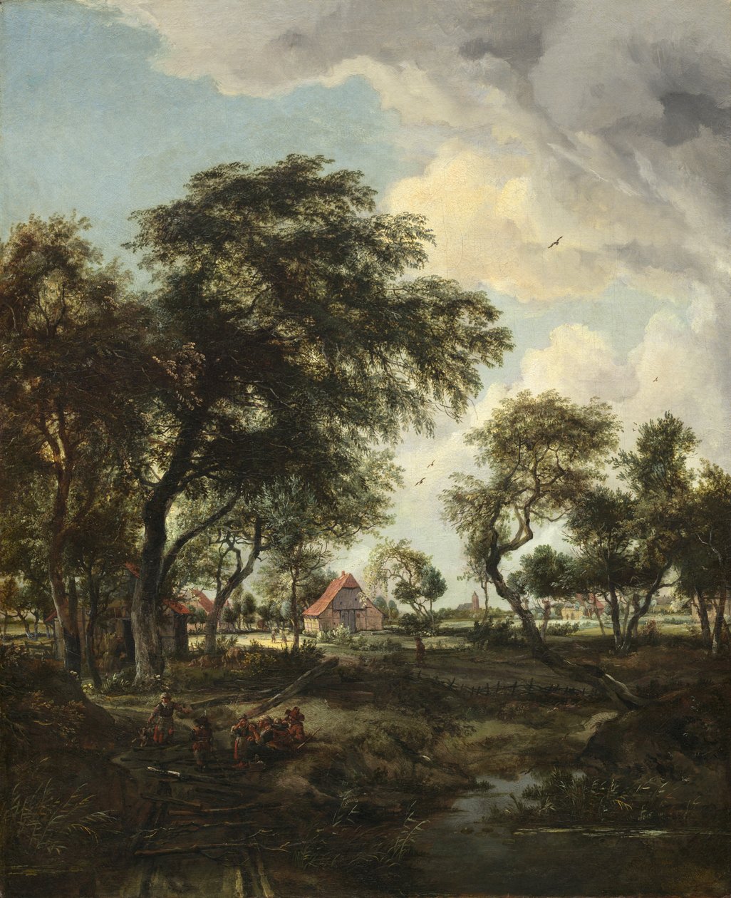 En gård i sollyset, 1668 af Meindert Hobbema