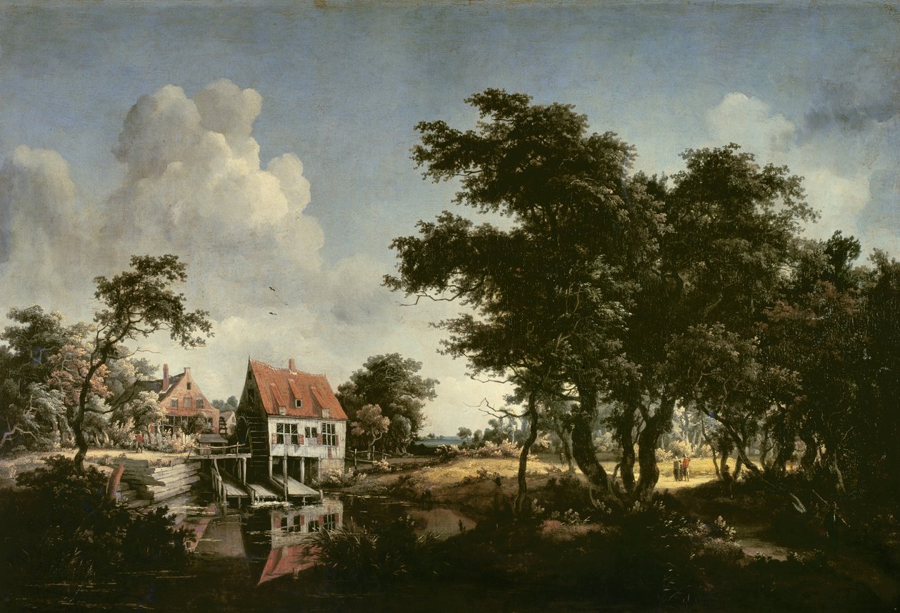 Vandmøllerne af Meindert Hobbema