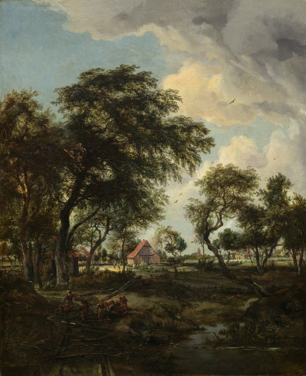 En gård i sollyset, 1668. af Meindert Hobbema