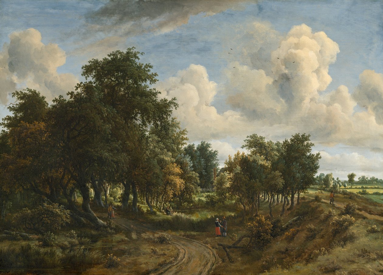 Et skovklædt landskab, 1663. af Meindert Hobbema