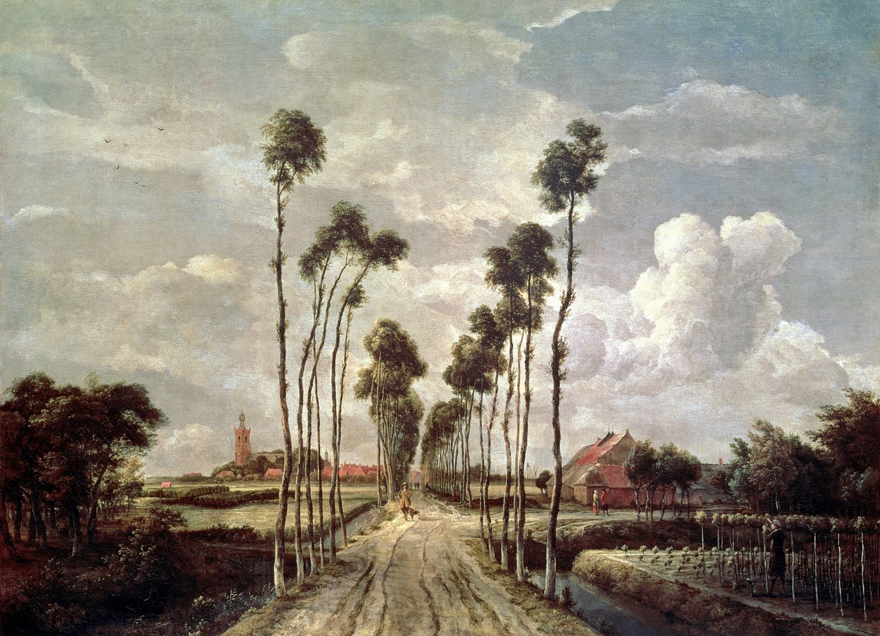 Alléen ved Middelharnis af Meindert Hobbema