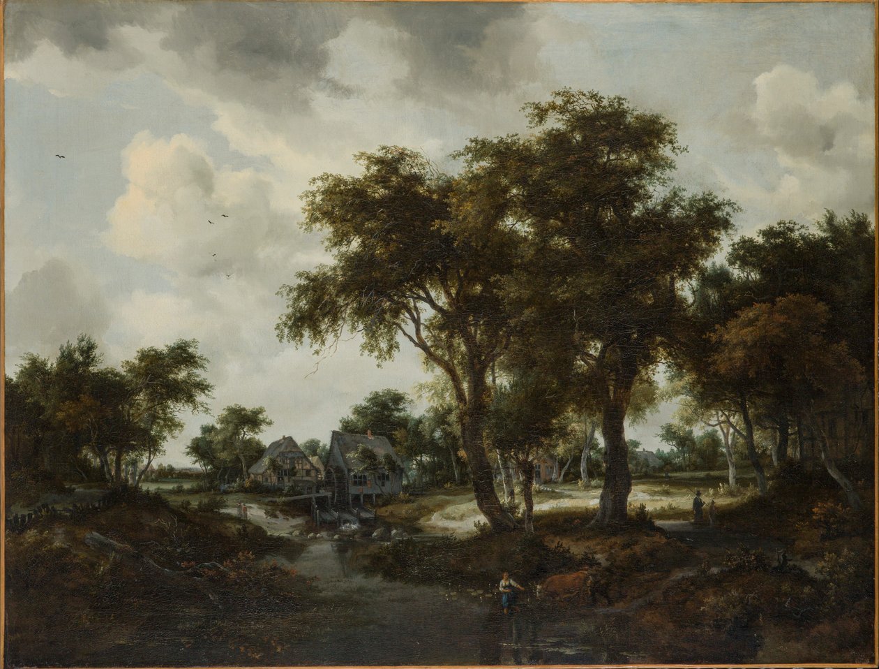 Vandmøllen (Trevor-landskabet) af Meindert Hobbema