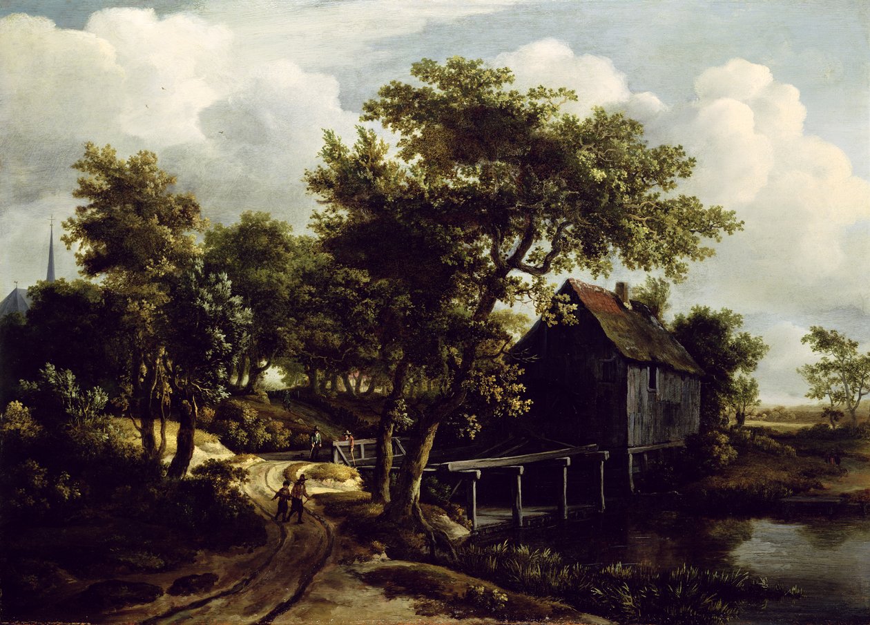 Vandmøllen, 1662 af Meindert Hobbema