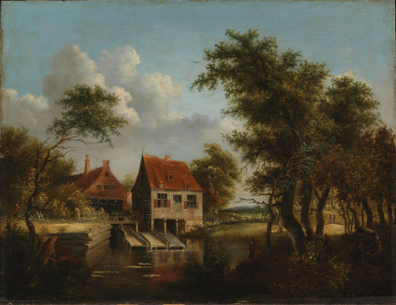 Vandmøllen af Meindert Hobbema