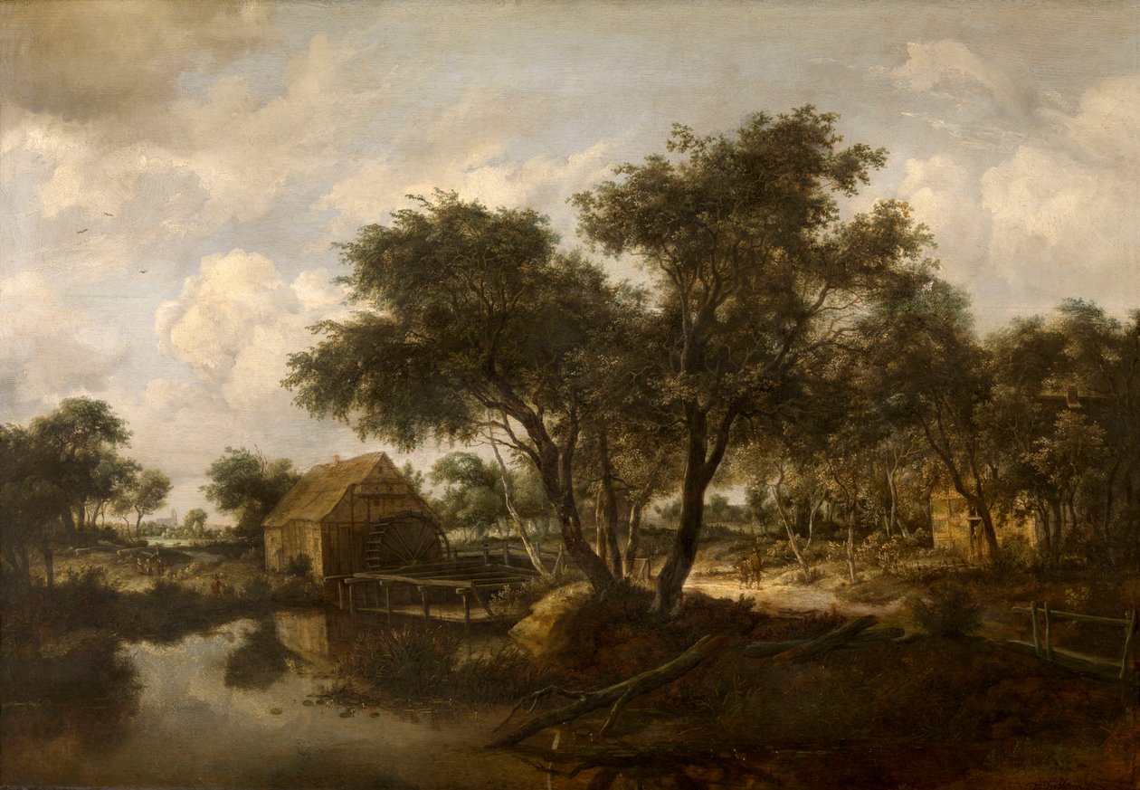 Vandmølle af Meindert Hobbema
