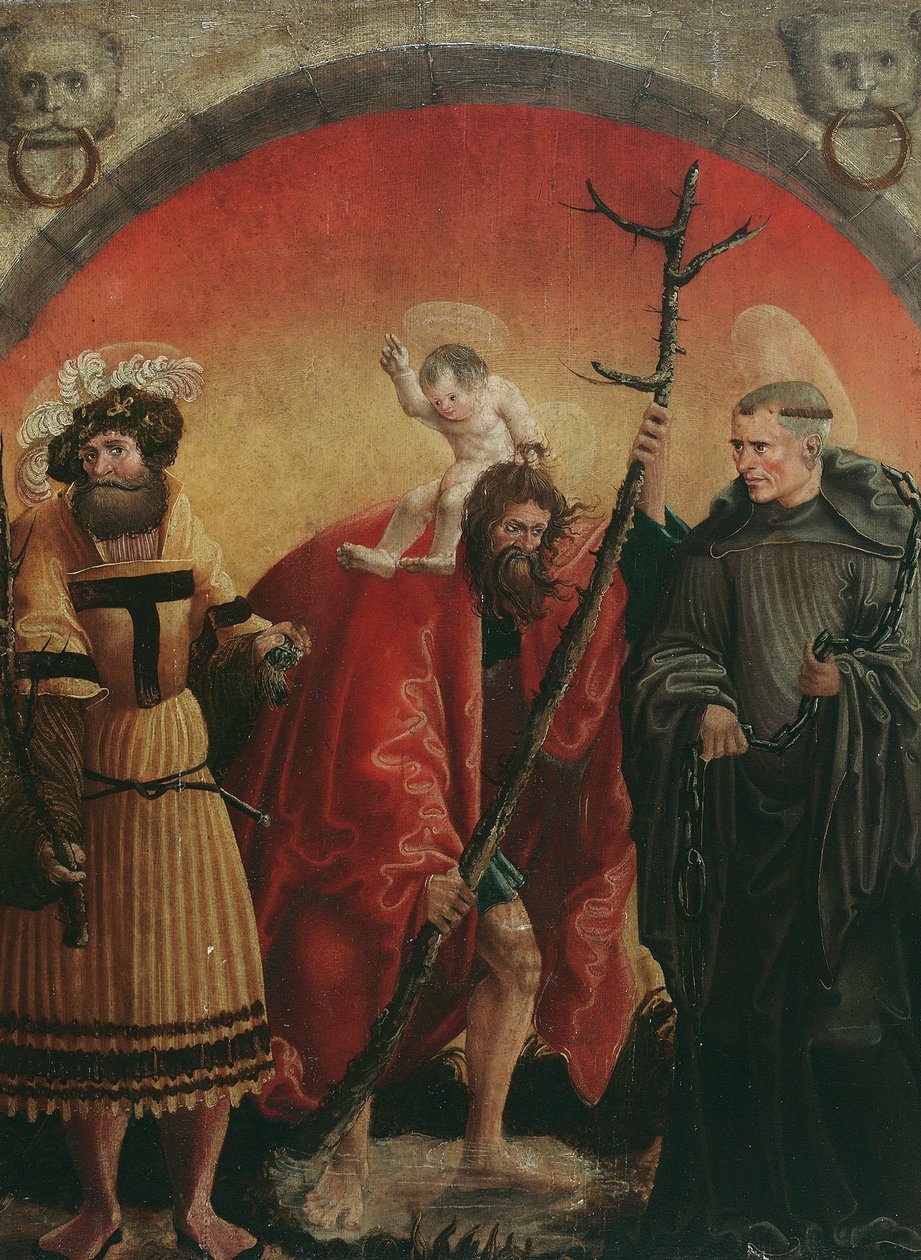 helvede Achatius, Christopher og Leonhard af Meister der Crispinuslegende