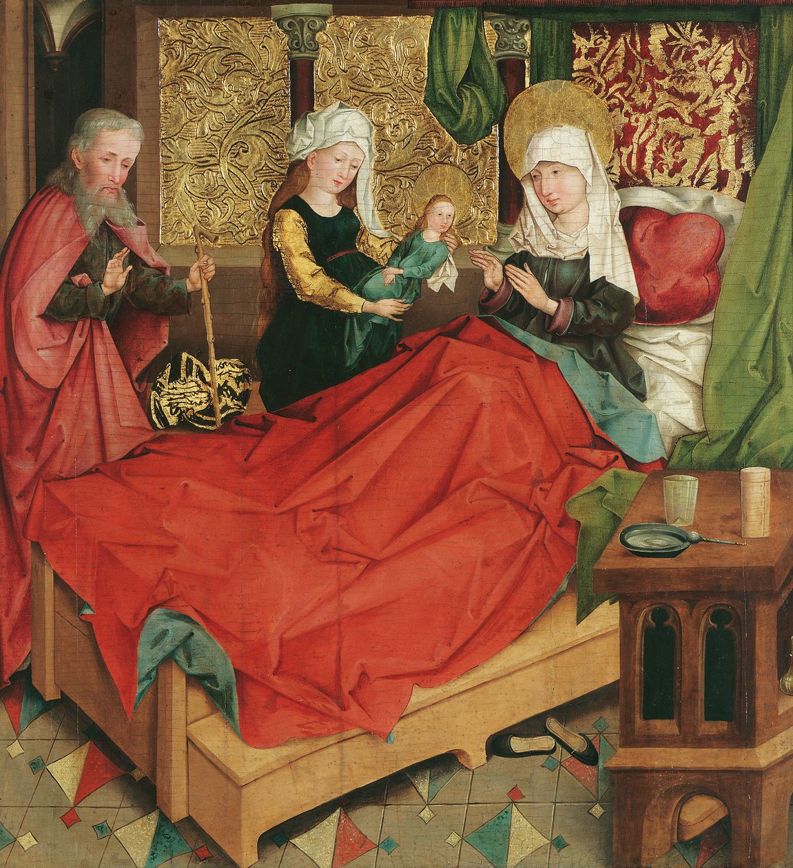 Marias fødsel af Meister der Divisio Apostolorum