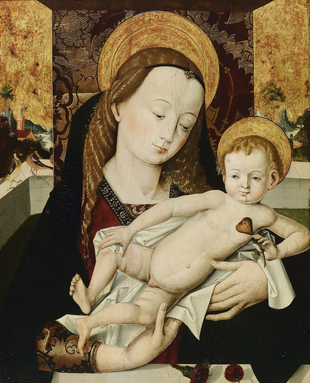Madonna og barn af Meister der Habsburger