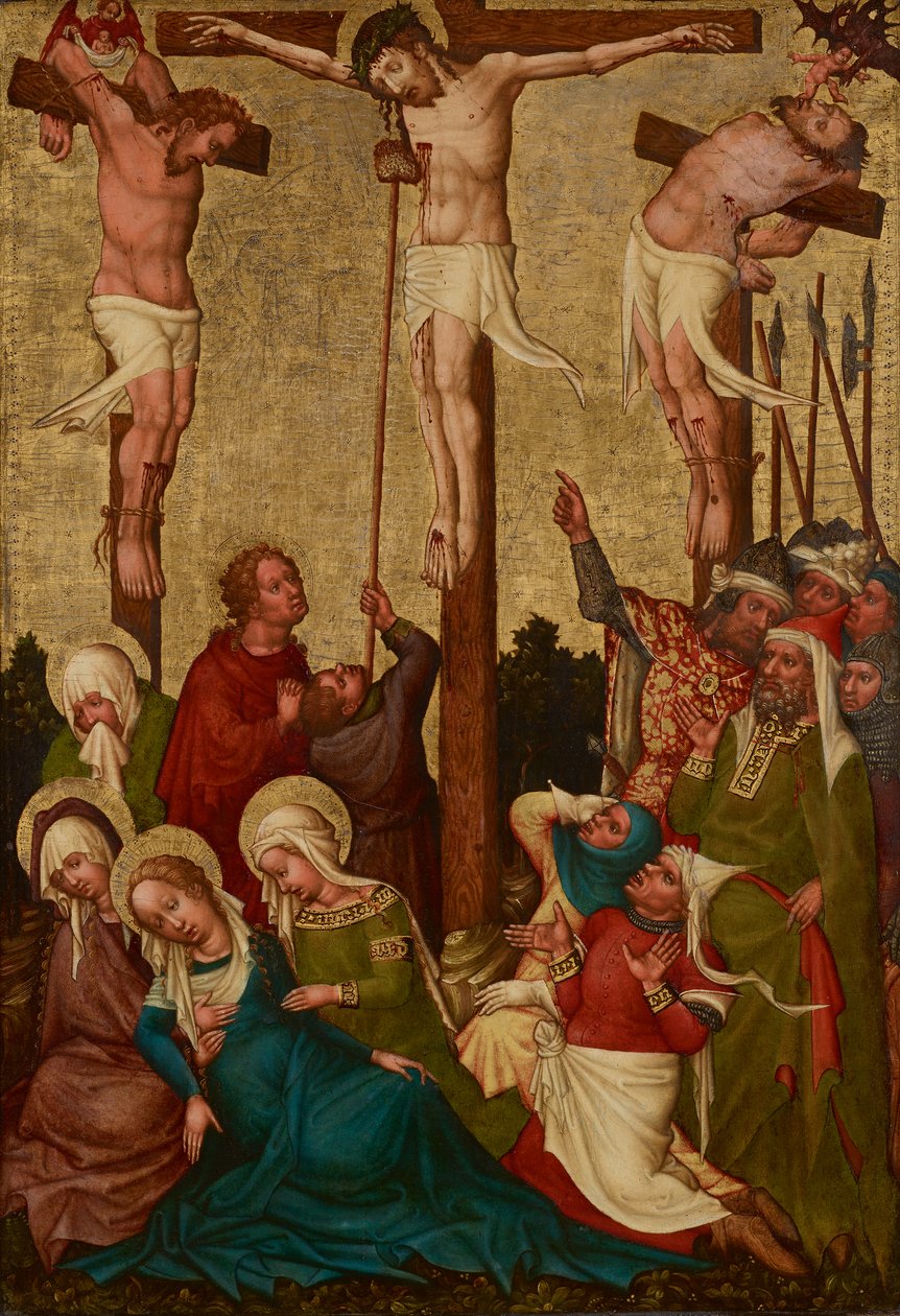Kristi korsfæstelse af Meister der St. Lambrechter Votivtafel