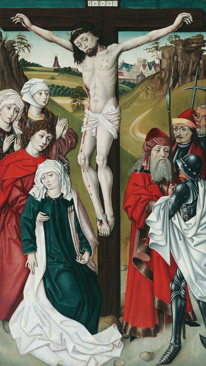 Kristi korsfæstelse af Meister des Schottenaltars (Werkstatt)