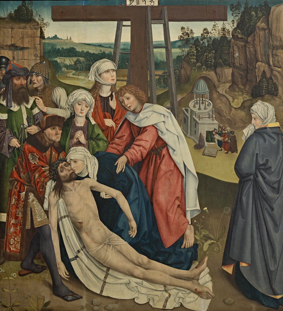 Kristi klagesang af Meister des Schottenaltars