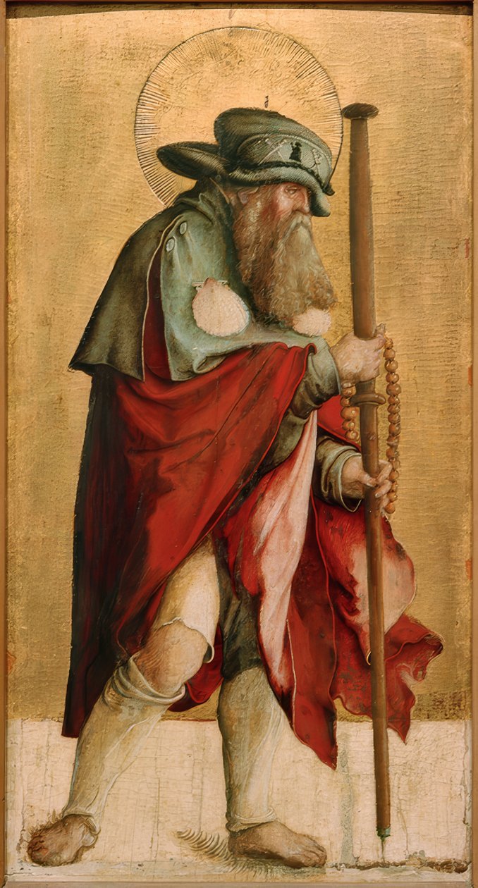 Apostlen Jacobus den Ældre. af Meister von Messkirch