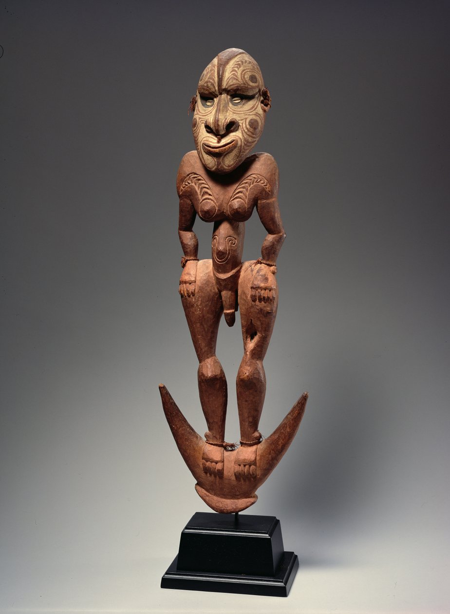 Stående figur (træ) af Melanesian