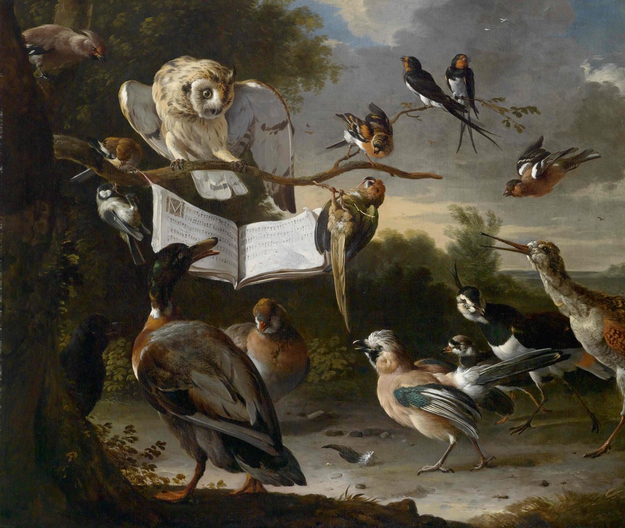 Fuglekoncerten af Melchior de Hondecoeter