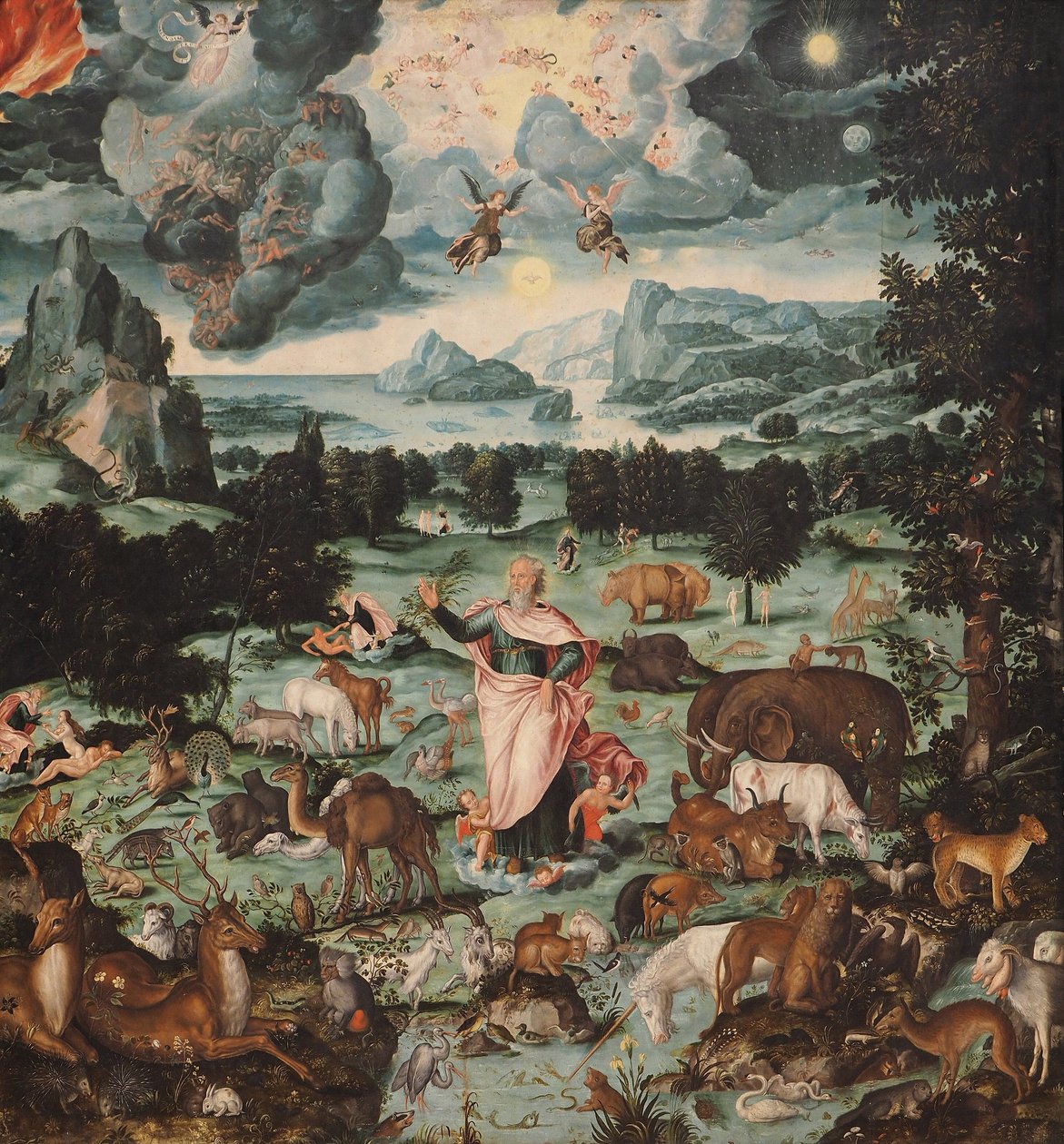 Verdens skabelse, 1575 af Melchior Bocksberger