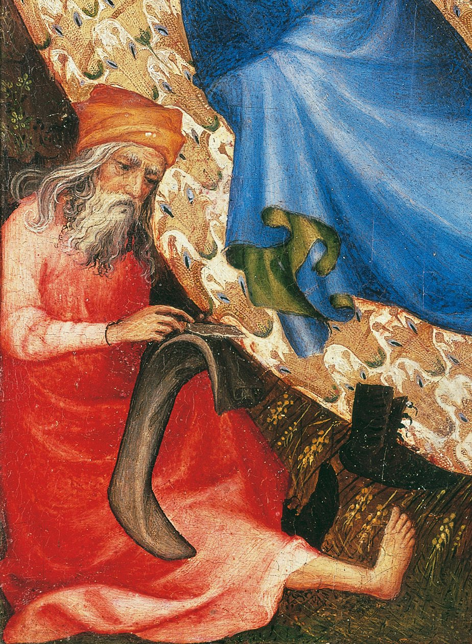 Nativity (tempera på panel) (detalje af 504419) af Melchior Broederlam