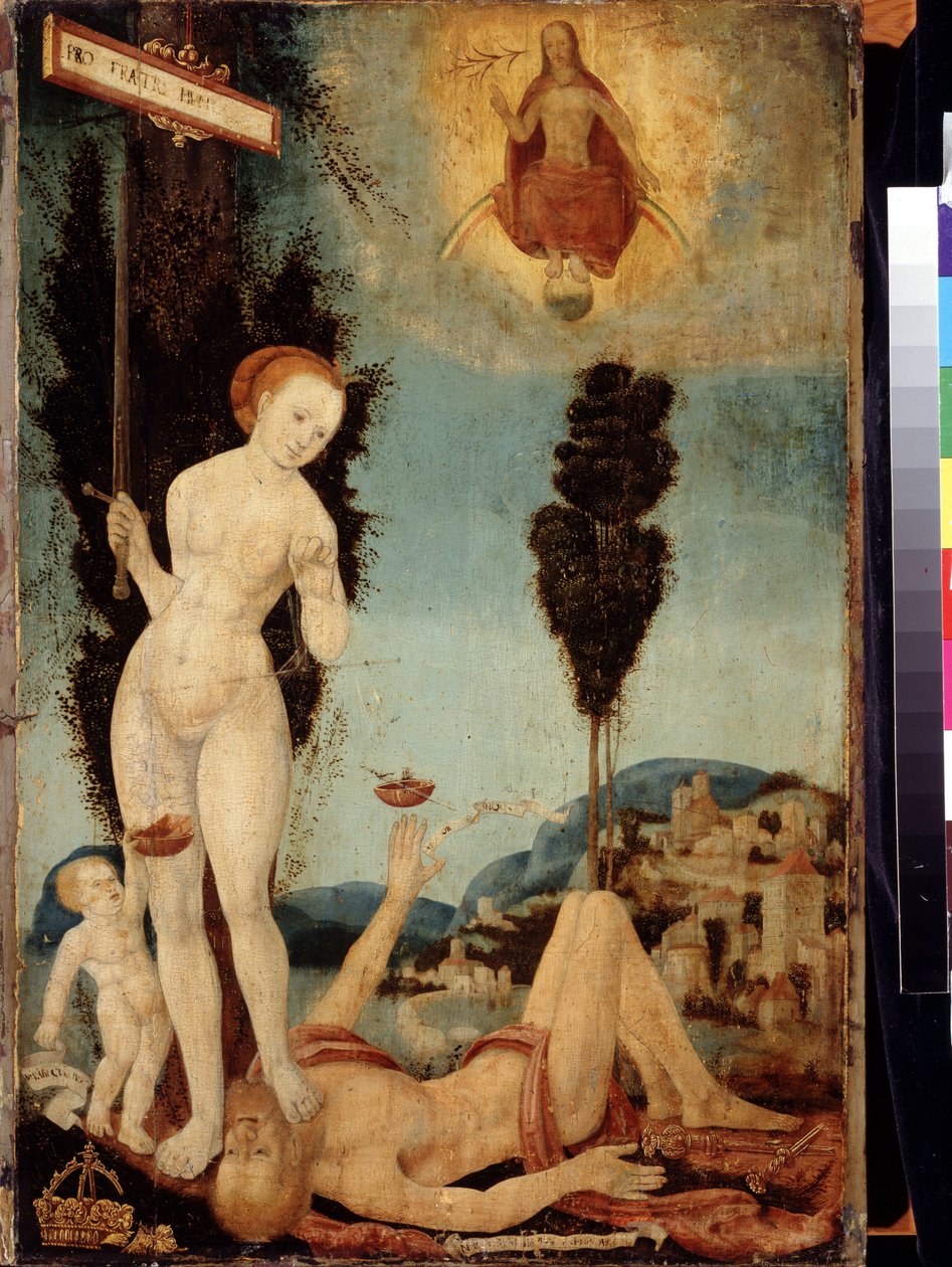 ""Retfærdighedens allegori"" Maleri af Melchior Feselen (1495-1538) Pushkin-museet fra det 16. århundrede, Moskva af Melchior Feselen