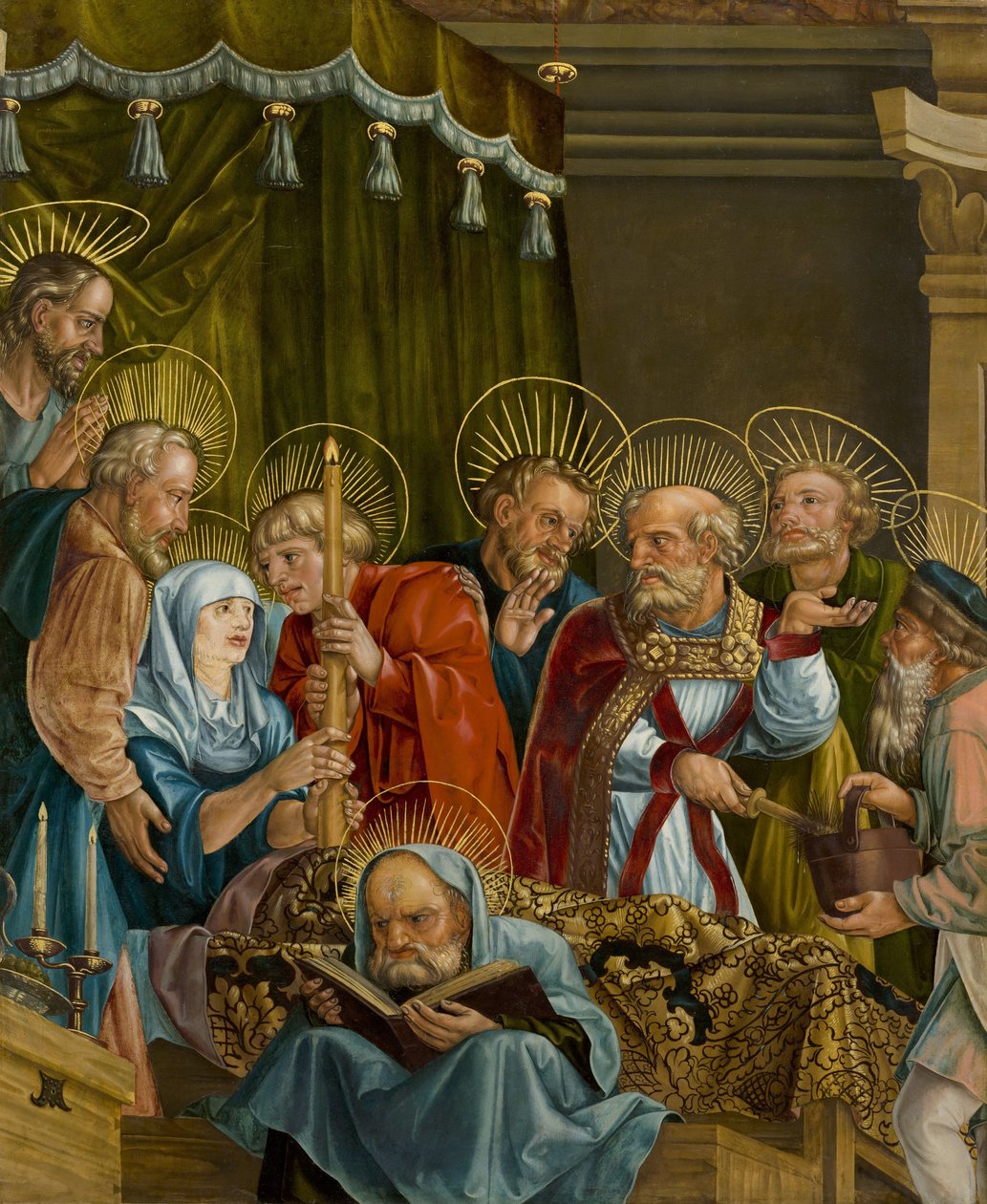 Jomfruens død af Feselen, Melchior (ca. 1495-1538). Olie på træ af Melchior Feselen