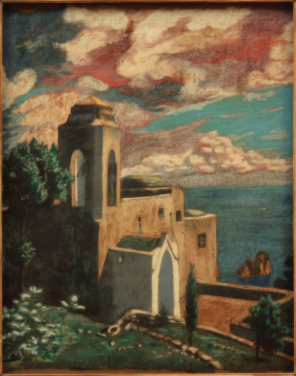 Capri (Ermitage på Anacapri) af Melchior Lechter