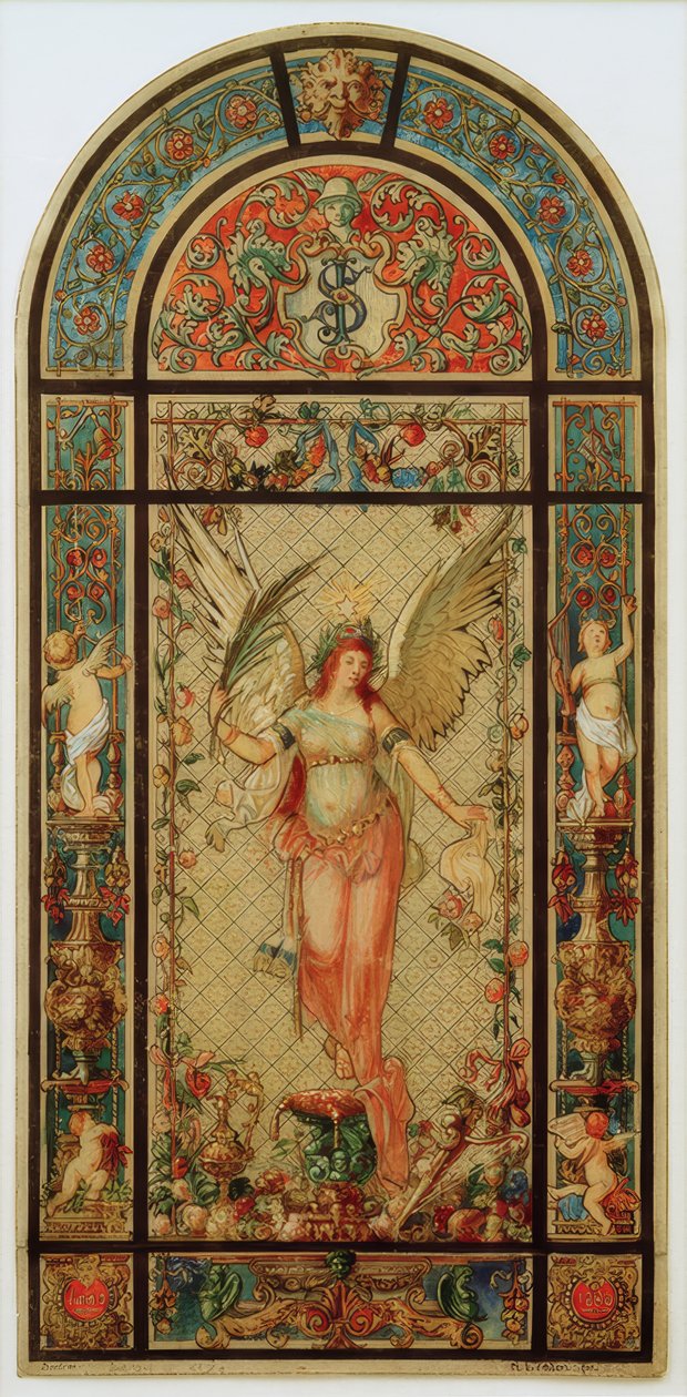 Design til et vindue af Melchior Lechter