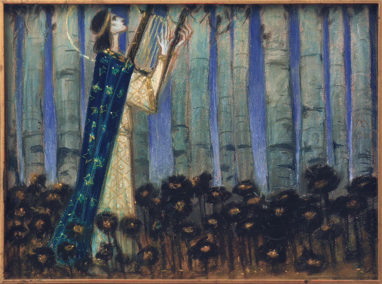 Orpheus (forundersøgelse) af Melchior Lechter