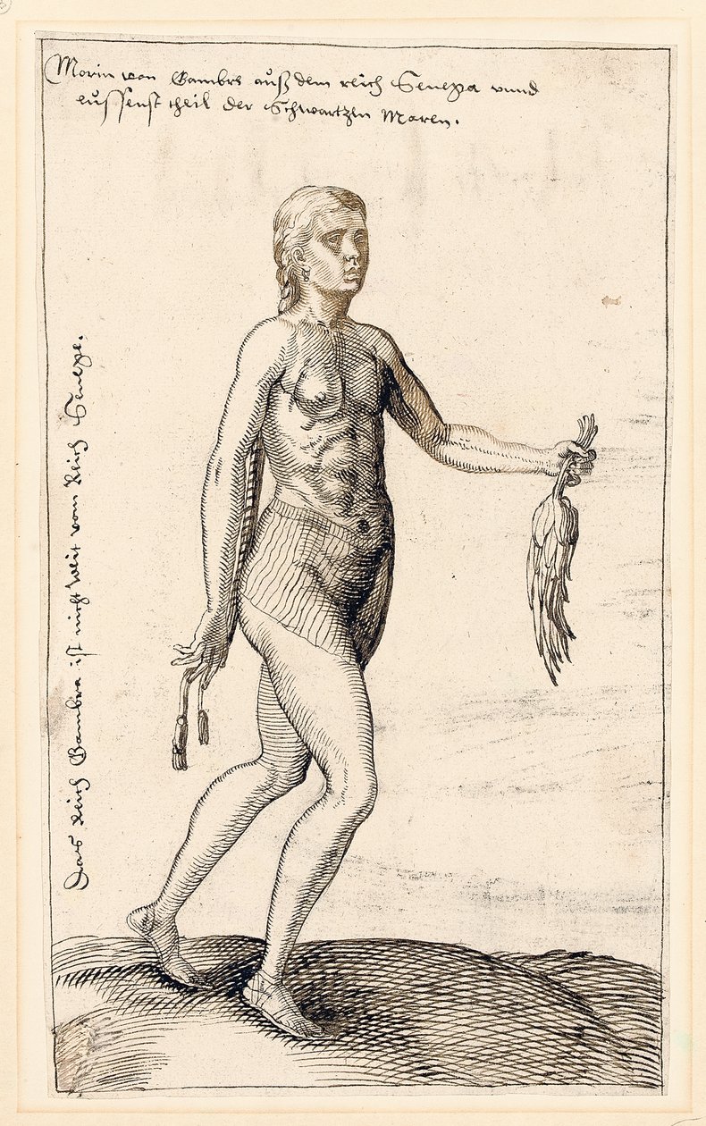 A woman of Gambia, 1583dani af Melchior Lorck