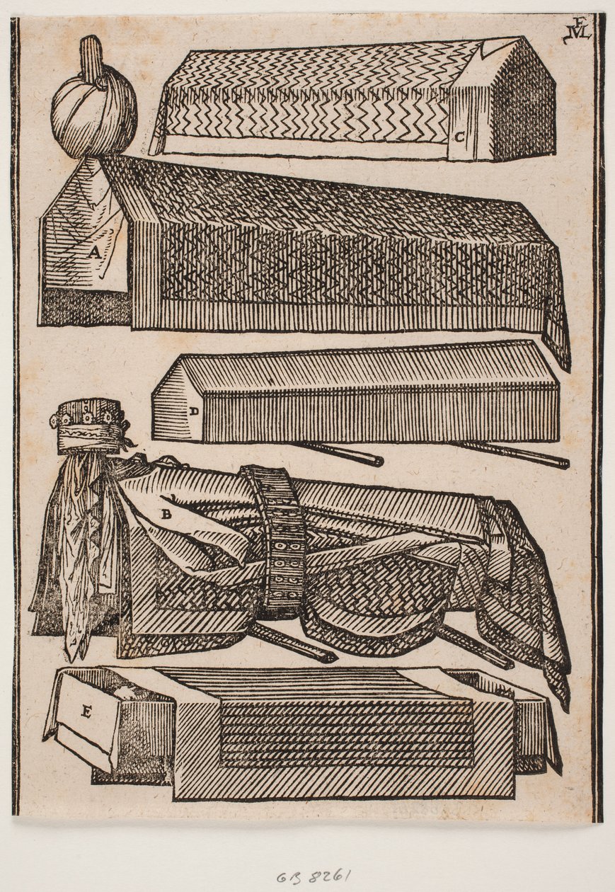 Fem tyrkiske kister af Melchior Lorck