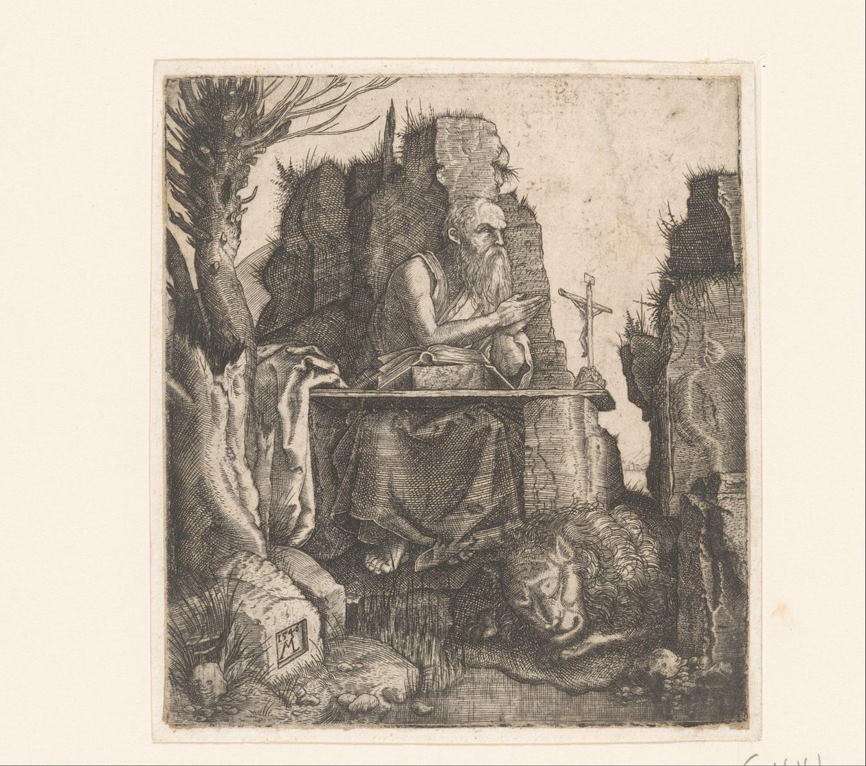 H. Hieronymus og Løven af Melchior Lorck