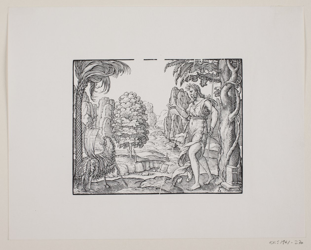 Johannes Døberen i ørkenen af Melchior Lorck