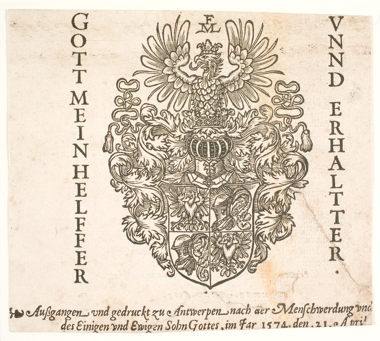 Melchior Lorcks våbenskjold af Melchior Lorck