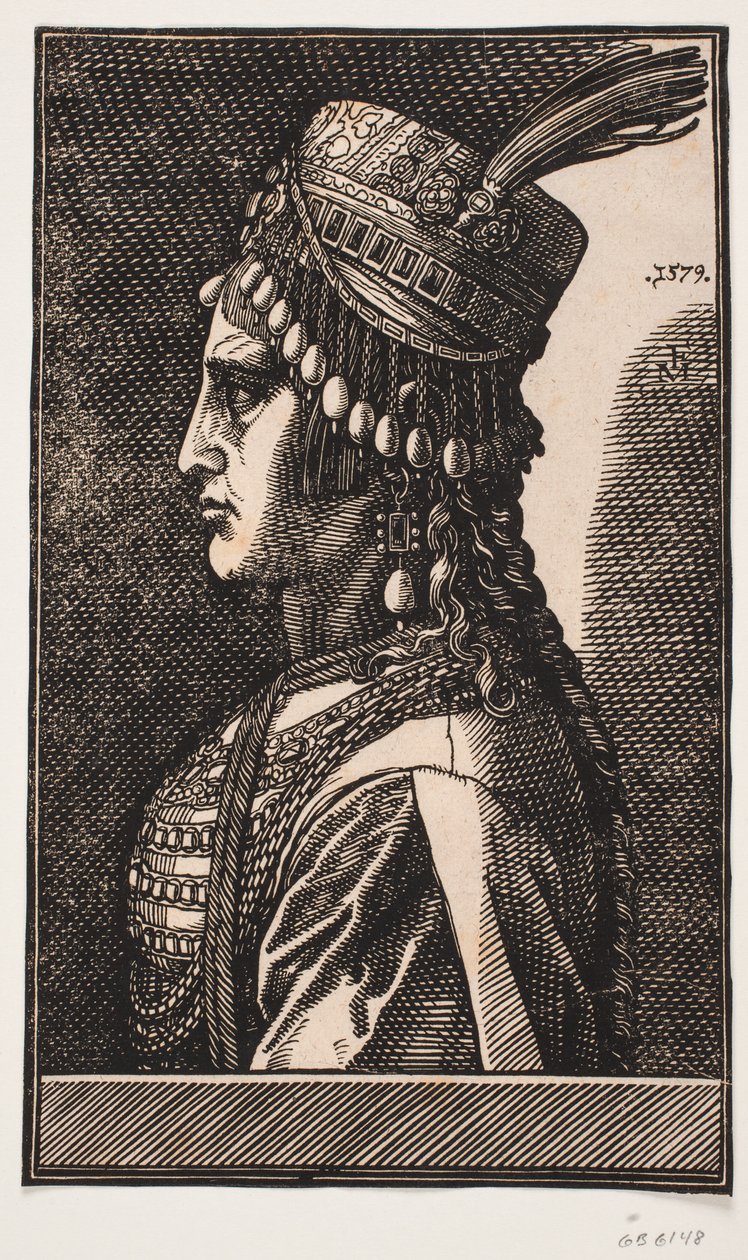 Ædel tyrkisk dame af Melchior Lorck