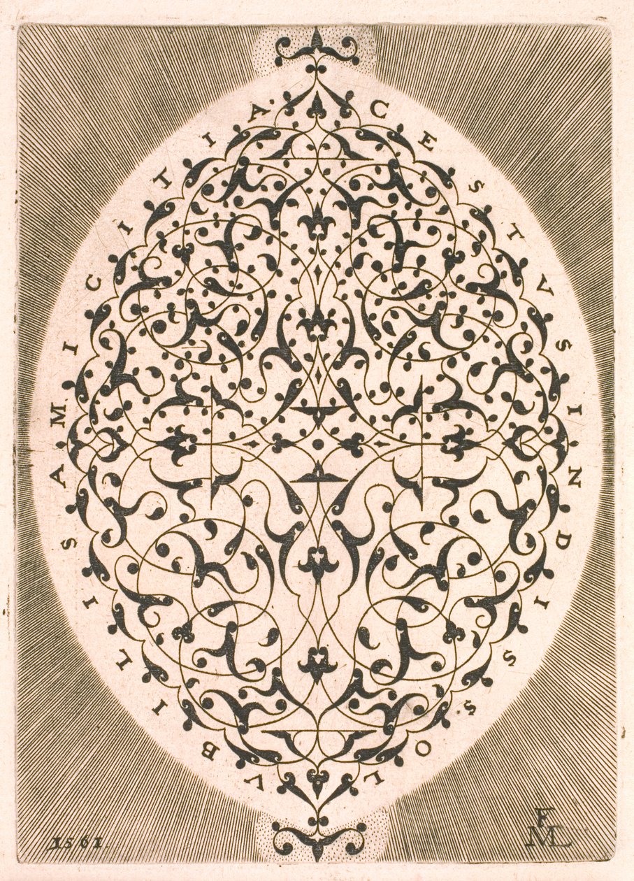 Oval arabesk af Melchior Lorck