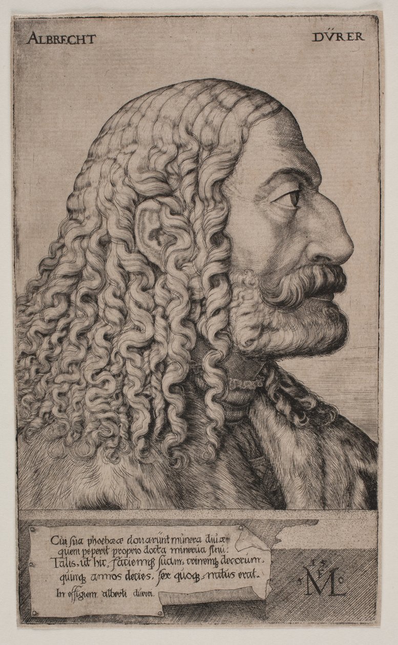 Portræt af Albrecht Dürer af Melchior Lorck