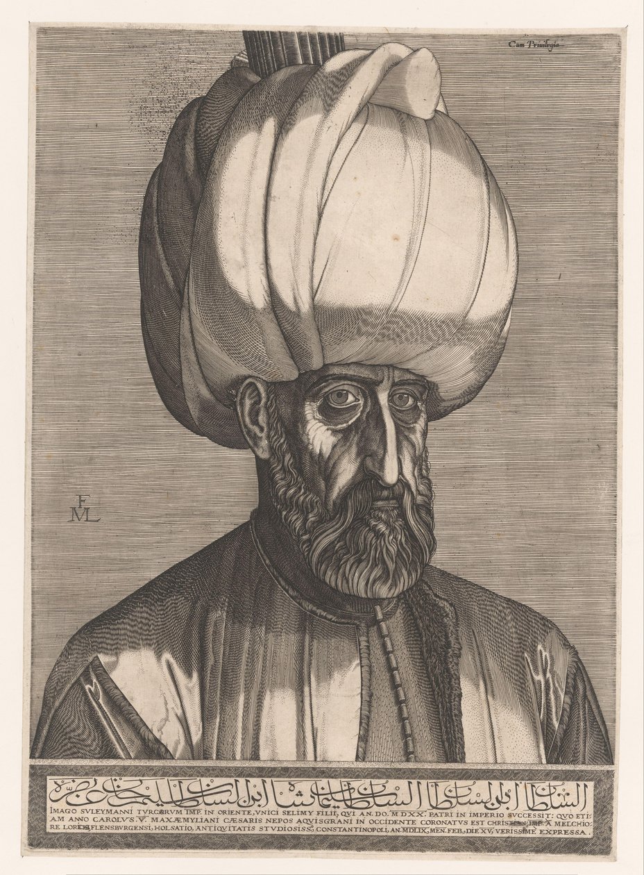 Porter van sultan Suleiman I af Melchior Lorck