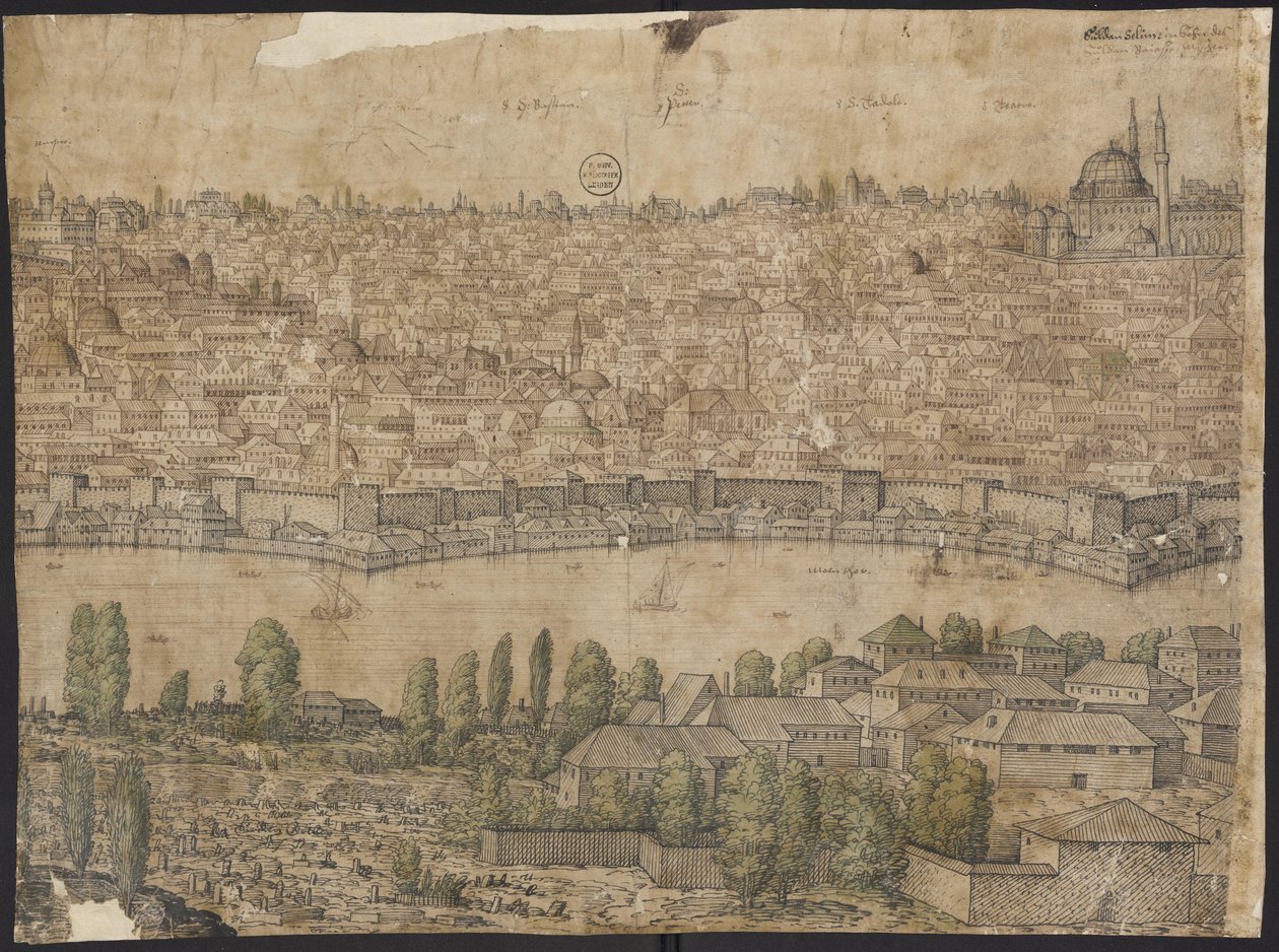 Prospekt af Konstantinopel, ark 14, Melchior Lorck, 1559 af Melchior Lorck