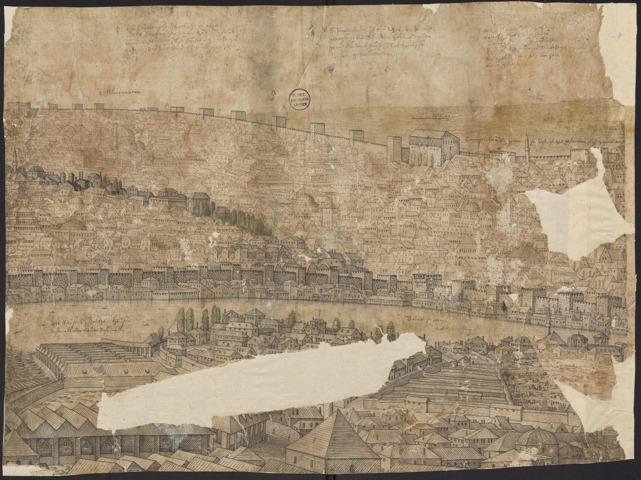 Prospekt af Konstantinopel, ark 16, Melchior Lorck, 1559 af Melchior Lorck