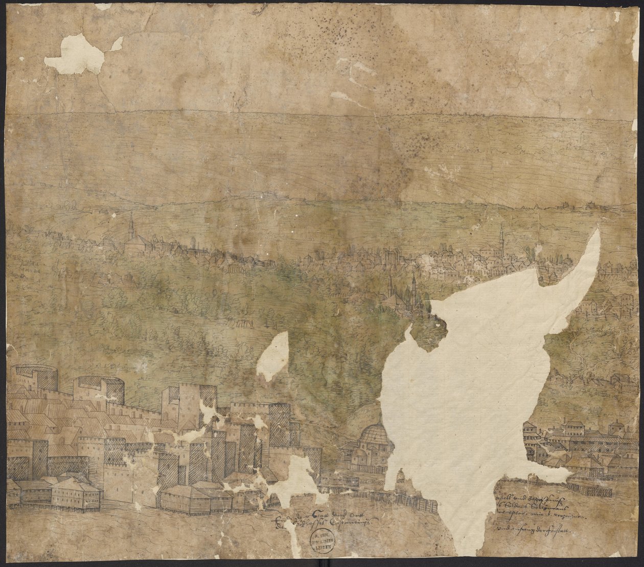 Prospekt af Konstantinopel, ark 18, Melchior Lorck, 1559 af Melchior Lorck