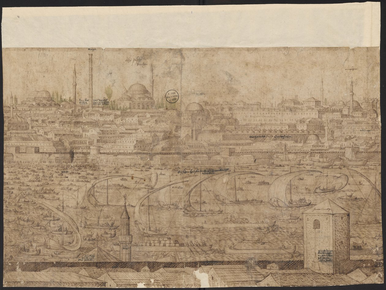 Prospekt af Konstantinopel, ark 8, Melchior Lorck, 1559 af Melchior Lorck
