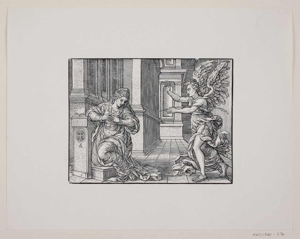 Jomfru Marias Bebudelse af Melchior Lorck