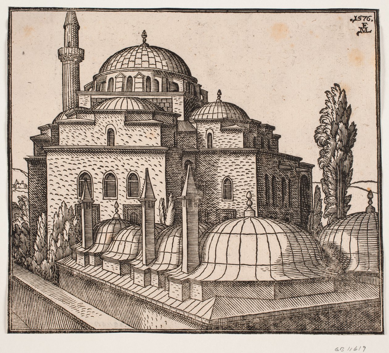Atik Ali Pasha-moskeen i Istanbul af Melchior Lorck