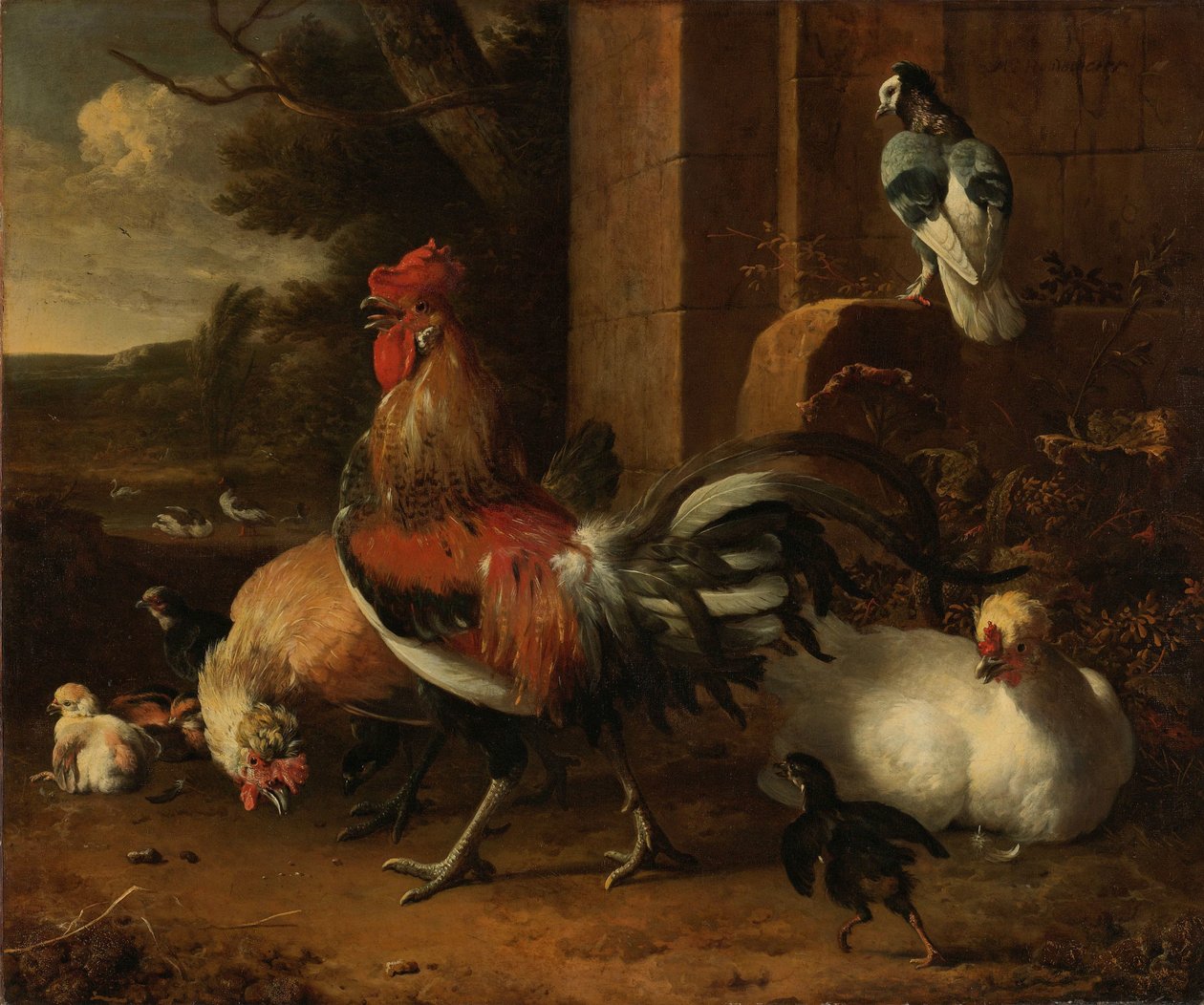 En fjerkrægård af Melchior d