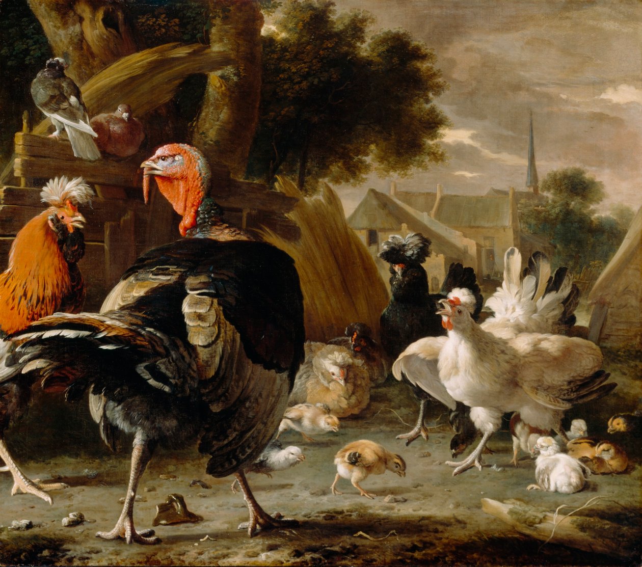Fjerkrægård af Melchior d