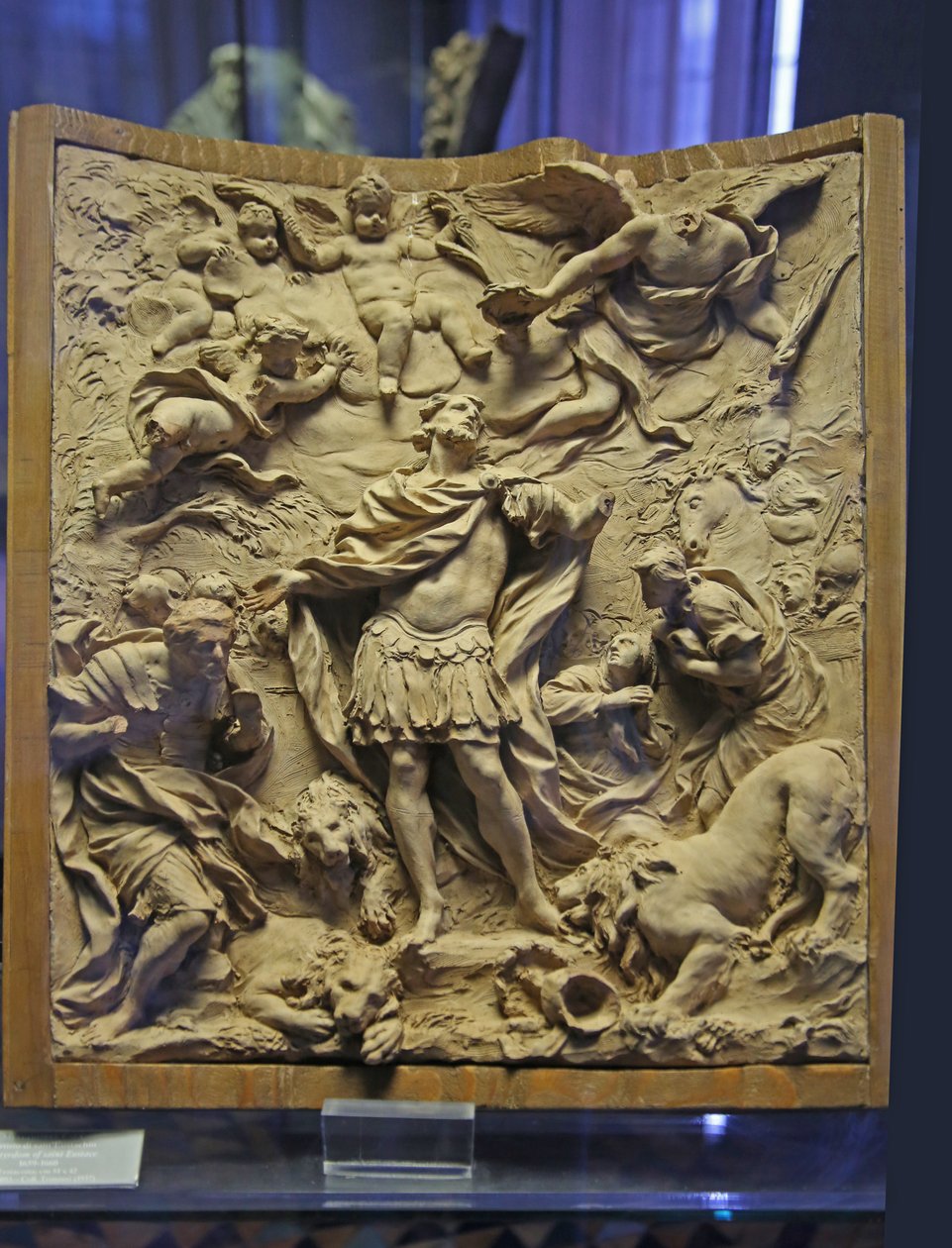 The Martyrium of St Eustace, 1660 (stuk) af Melchiorre Cafa