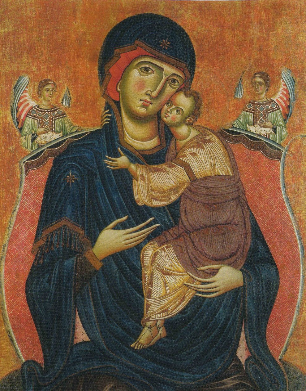 Madonna og barn og engle af Meliore di Jacopo