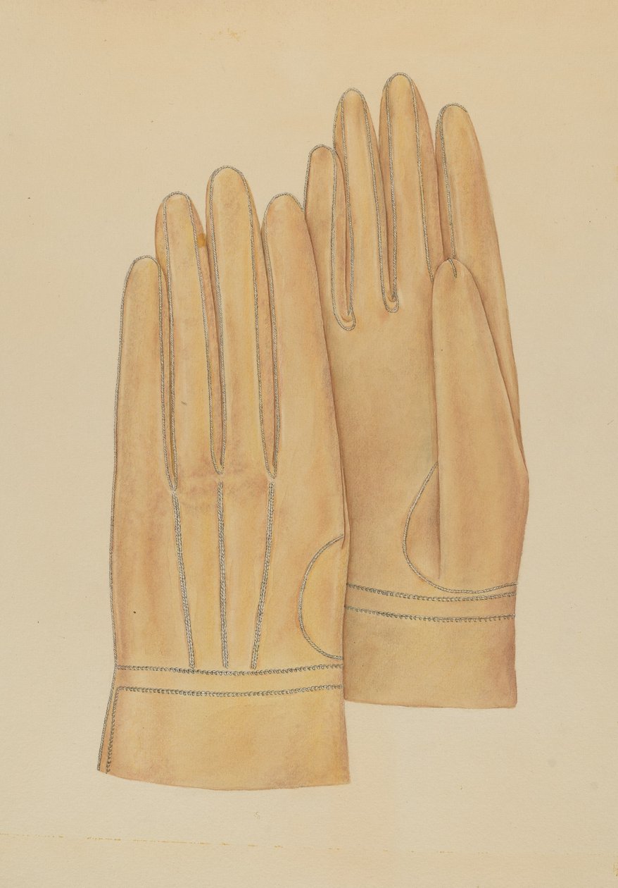 Mandshandsker, ca. 1938. af Melita Hofmann