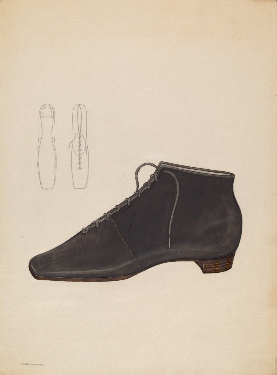 Kvindesko, ca. 1936. af Melita Hofmann