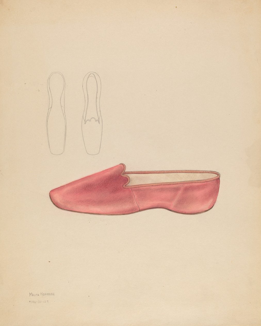 Kvindesko, ca. 1936. af Melita Hofmann
