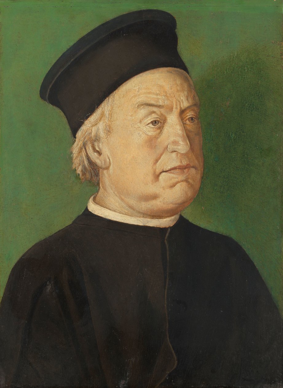 Portræt af en mand af Melozzo da Forlì (manner of)