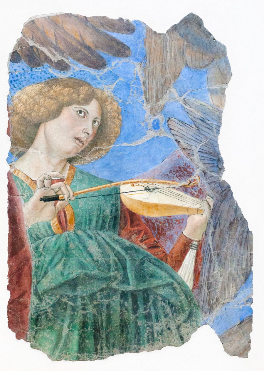 Musikskabende engle, omkring 1480 (fresko) af Melozzo da Forli